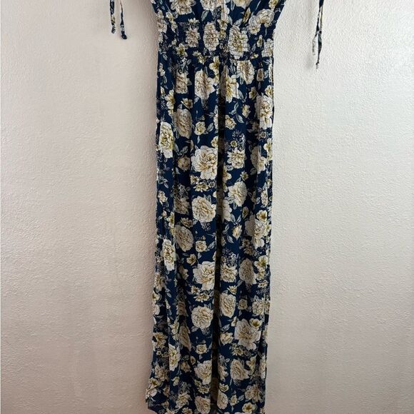 Live to be spoiled sleeveless floral print short sleeves blue dress size XS - Picture 6 of 8